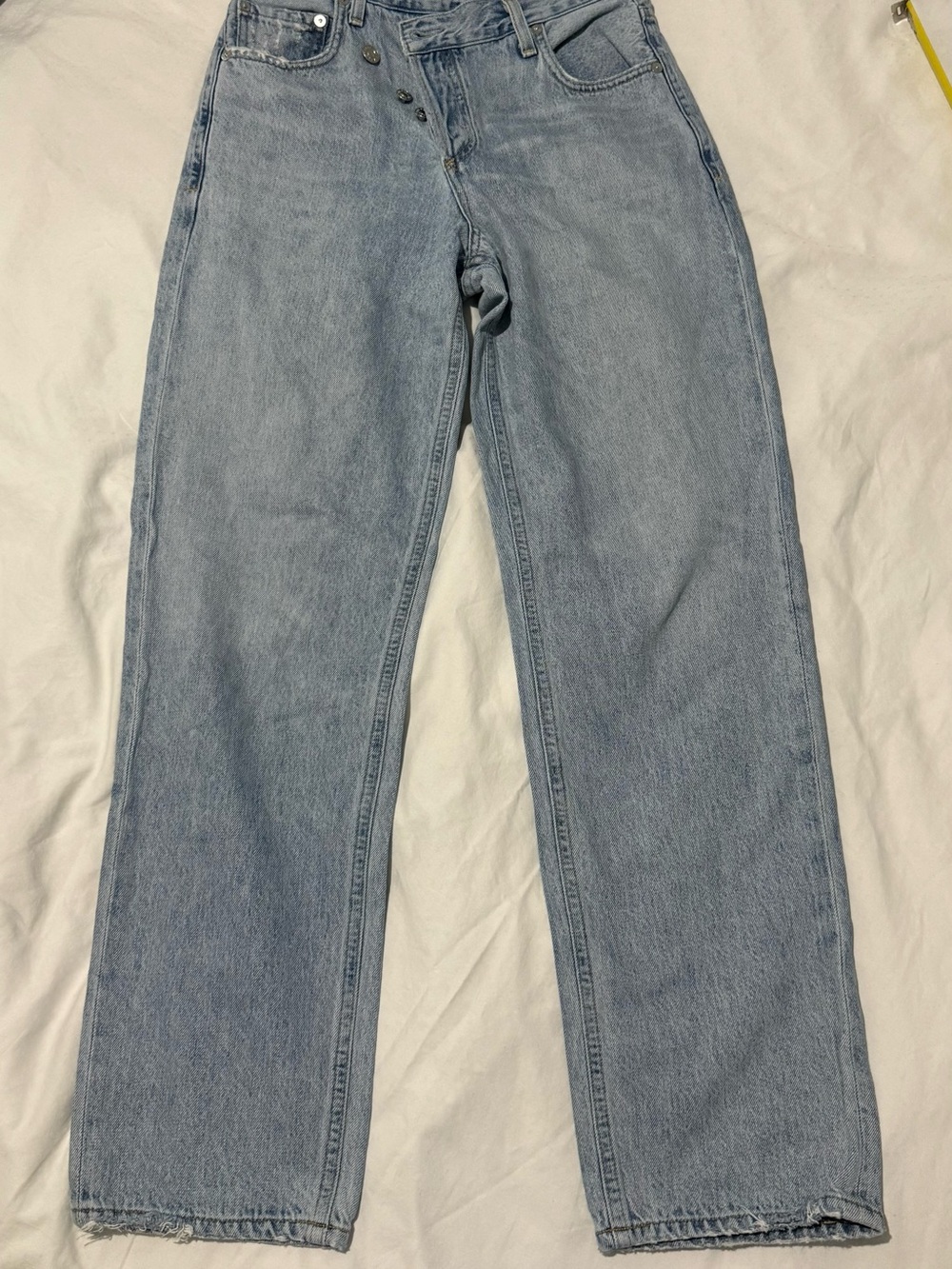 Agolde Light Blue Straight Leg Jeans - 22 waist - Picture 15 of 15